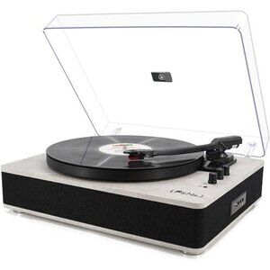 Record Player wirelessTurntable with Built-in Speakers and USB Play&Recording